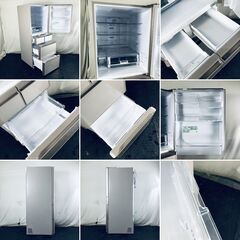 ID:rf00224 【自社配送エリア内限定】日立 HITACHI 冷蔵庫 ファミリー 中古 2017年製 5ドア 470L クリスタルシャンパン ファン式 右開き R-S4700G(XN)  【リユース品：状態B】【送料無料】【設置費用無料】の画像