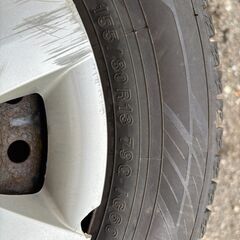 トヨタ純正鉄ホイール付き！！155/80R13　スタッドレス！！　パッソ等に！１の画像