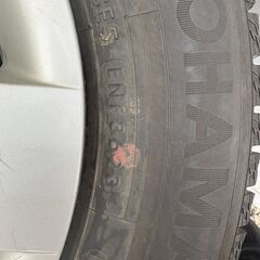 トヨタ純正鉄ホイール付き！！155/80R13　スタッドレス！！　パッソ等に！１の画像
