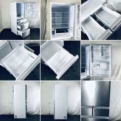 ID:rg221191 【自社配送エリア内限定】日立 HITACHI 冷蔵庫 ファミリー 中古 2023年製 5ドア 470L シルバー ファン式 右開き R-HS47S(S)  【リユース品：状態B】【送料無料】【設置費用無料】の画像