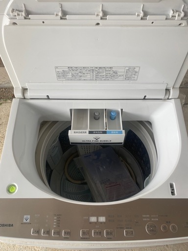 値下げしました！TOSHIBA 東芝 10.0kg 全自動洗濯機 ウルトラファインバブル AW-BK10SD6 ホワイト 2018年製 Used/美品