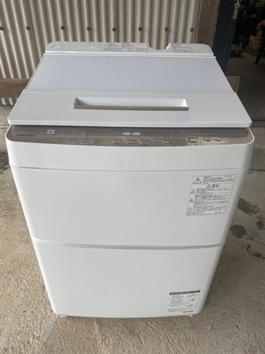 値下げしました！TOSHIBA 東芝 10.0kg 全自動洗濯機 ウルトラファインバブル AW-BK10SD6 ホワイト 2018年製 Used/美品