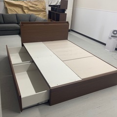 【格安】ニトリ　ベッドフレーム（ ダブル) 福岡市東区 引取or配達可の画像