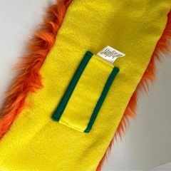 難有り　オレンジ色のモフモフマフラー の画像