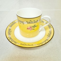 【ネット決済・配送】 Tiffany ティファニー　Pink Tulip コーヒーカップ　ティーカップ　 カップアンドソーサー　未使用　美品　箱入り　匿名配送　ピンクチューリップ  の画像