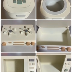 ままごと　キッチン　コンロ★炊飯器　電子レンジの画像