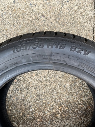 「受付終了」185/55R15 新品サマータイヤ4本