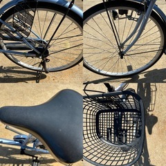自転車　青色　26インチ　の画像