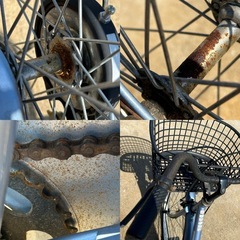 自転車　青色　26インチ　の画像