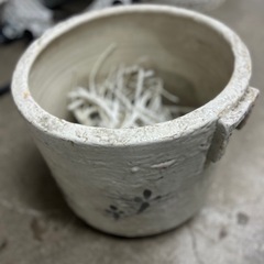 昭和レトロ 火鉢 メダカ鉢 古民具 古民家 睡蓮鉢 金魚鉢 園芸 ガーデニング 時代物 アンティーク 骨董品 民芸家具　の画像