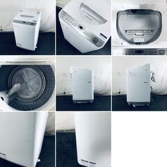 ID:sg220472 シャープ SHARP 洗濯機 一人暮らし 中古 2019年製 全自動洗濯機 5.5kg/3.5kg シルバー 乾燥機能付き ES-TX5C-S  【リユース品：状態B】【送料無料】【設置費用無料】の画像