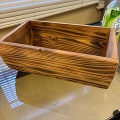 木製のプランターの画像