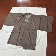 大島紬　男性用羽織と着物の画像