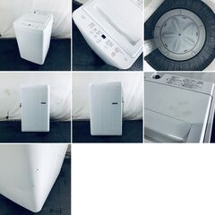 ID:sg220455 RORO 洗濯機 一人暮らし 中古 2024年製 全自動洗濯機 4.5kg ホワイト 送風 乾燥機能付き YWM-T45LW  【リユース品：状態B】【送料無料】【設置費用無料】の画像