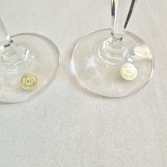【ネット決済・配送】ボヘミアクリスタル　ペアグラス　ワイングラス　未使用　美品　箱入り　Bohemia Crystal Cristal Crystalex Cristalex 2人　2個セット の画像