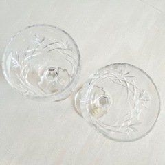 【ネット決済・配送】ボヘミアクリスタル　ペアグラス　ワイングラス　未使用　美品　箱入り　Bohemia Crystal Cristal Crystalex Cristalex 2人　2個セット の画像