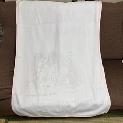 ミッキーマウス 綿100 ブランケットの画像