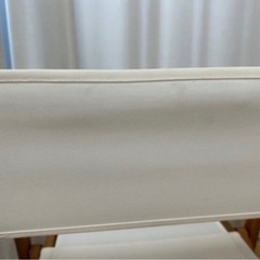 ニトリ　木製ローチェア　折りたたみの画像