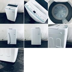 ID:sg220453 ハイアール Haier 洗濯機 一人暮らし 中古 2022年製 全自動洗濯機 4.5kg ホワイト JW-U45HK(W)  【リユース品：状態B】【送料無料】【設置費用無料】の画像