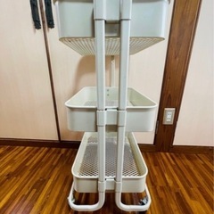 収納棚 キャスター付き 整理棚 収納ラックの画像