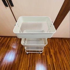 収納棚 キャスター付き 整理棚 収納ラックの画像