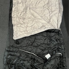キャプテンスタッグ 寝袋 75x185cm 黒の画像