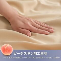枕カバー 2枚セット 43 63 ピローケース ピーチスキン加工 ファスナー式 チャック付き おしゃれ オールシーズン 通気 速乾 ベージュ　まとめ買い歓迎　卸ます　アマゾン引き上げ商品　倒産品　ネット商材　転売　卸し　問屋　転売OK　アマゾン　商品　景品　コンペの画像
