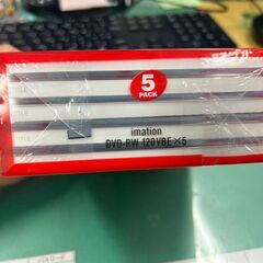 【オフィス移転につき多数出品】新品DVD-RW標準120分５枚入り！の画像