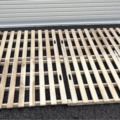 ダブルベッド　専用すのこ付きの画像
