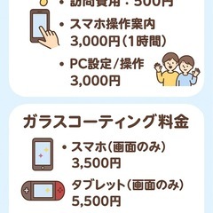 スマホの訪問サポート始めました！