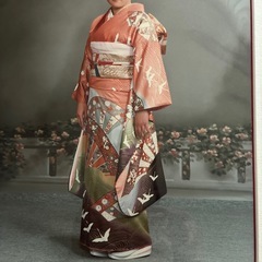 振り袖と帯のセットの画像