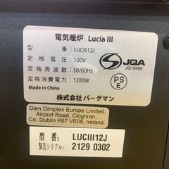 🌟安心の動作保証有🌟Dimplex 電気暖炉 Lucia LUCIII12J 2021年製 保証有り【愛千137】の画像
