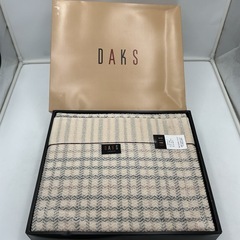 タオルケット　DAKS ダックス　チェック柄の画像