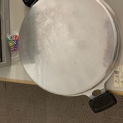 【お話し中】蒸し器用なべ両手つき　幅27cm（両手込み42cm）使用感ありの画像