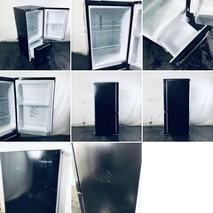 ID:rg221149 ハイセンス Hisense 冷蔵庫 一人暮らし 中古 2019年製 2ドア 150L ブラック ファン式 右開き HR-D15CB  【リユース品：状態C】【送料無料】【設置費用無料】の画像