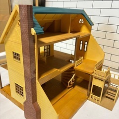 廃盤品 希少 緑の丘のおおきなお家　シルバニアファミリーの画像