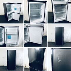 ID:rg221148 ハイアール Haier 冷蔵庫 一人暮らし 中古 2023年製 2ドア 148L ブラック ファン式 右開き JR-NF148CK(K)  【リユース品：状態C】【送料無料】【設置費用無料】の画像