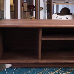 テレビ台　木製　幅118cm　大型テレビ対応　配達設置対応 AVボードの画像