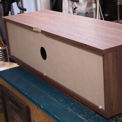 テレビ台　木製　幅118cm　大型テレビ対応　配達設置対応 AVボードの画像