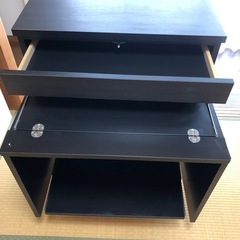 パソコンデスクキャビネット　日本製の画像