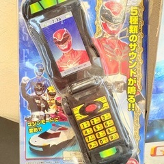 DXソフビフィギュアゴセイジャーブルーとマシンフォンセットの画像
