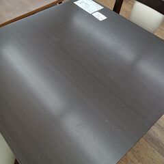 ★リユースのサカイ水戸店★NITORI２人掛けダイニングセットダークブラウンH70×D80×W80クリーニング済みMT5906の画像