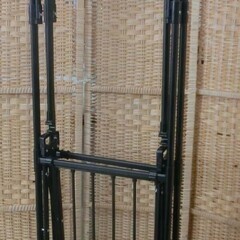 物干しスタンド 黒 幅86 ニトリ 折りたたみできる大容量室内物干し ワンタッチ 軽量 シンプル スリム 札幌 西野店の画像