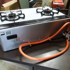 パロマ LPガステーブル 左強火 PA-A61WCV-L 2017年製 水なし両面焼きグリル ガラストップ 波形深皿プレート付き 札幌市東区 新道東店の画像