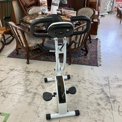 中古　お買い得　折り畳み式エアロバイク　フィットネスバイク　公田店の画像