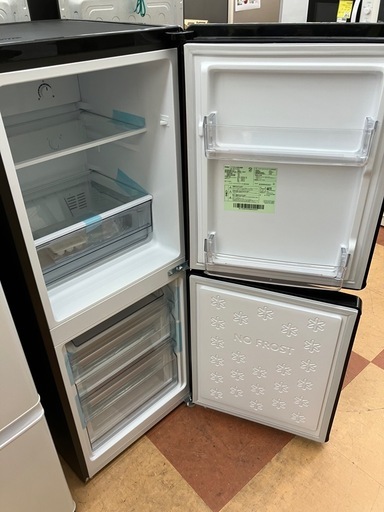 2ドア冷蔵庫 ハイアール JR-F15KS(K) 2025年製 キズあり《尼崎市若王寺/リサイクルショップドリーム次屋店》☆尼崎市若王寺☆