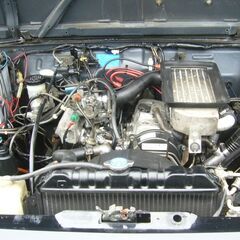美車 ５年 ジムニー ＪＡ１１Ｖ リフトアップ ５速 エアコン パワステ ブラック塗装の画像