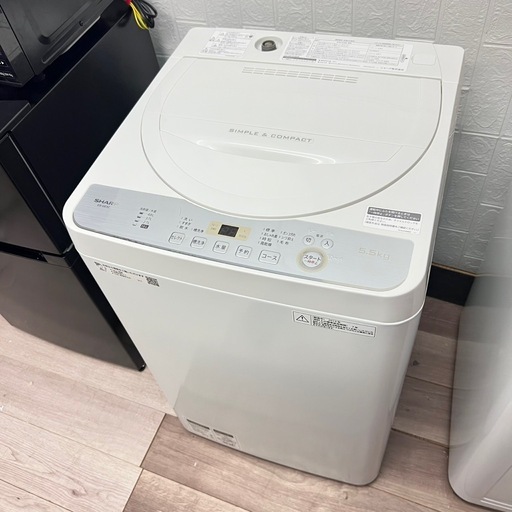 配送設置0円で?SHARP洗濯機5.5kg‼️