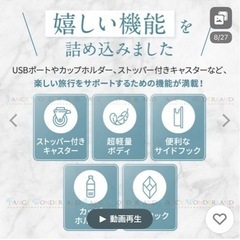 再値下げ‼️新品　キャリーケース　白の画像