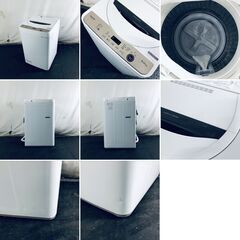 ID:sg220414 シャープ SHARP 洗濯機 一人暮らし 中古 2023年製 全自動洗濯機 6.0kg ホワイト 送風 乾燥機能付き ES-GE6G-T  【リユース品：状態B】【送料無料】【設置費用無料】の画像